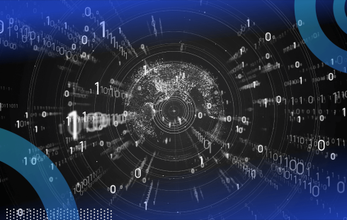 A visual representation of binary code