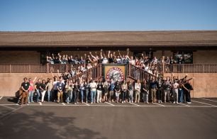 Full company picture at our most recent offsite in Napa, California.